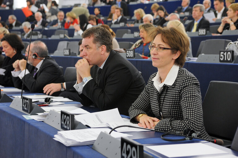 Foto 43: Portrait in Plenary in Strasbourg