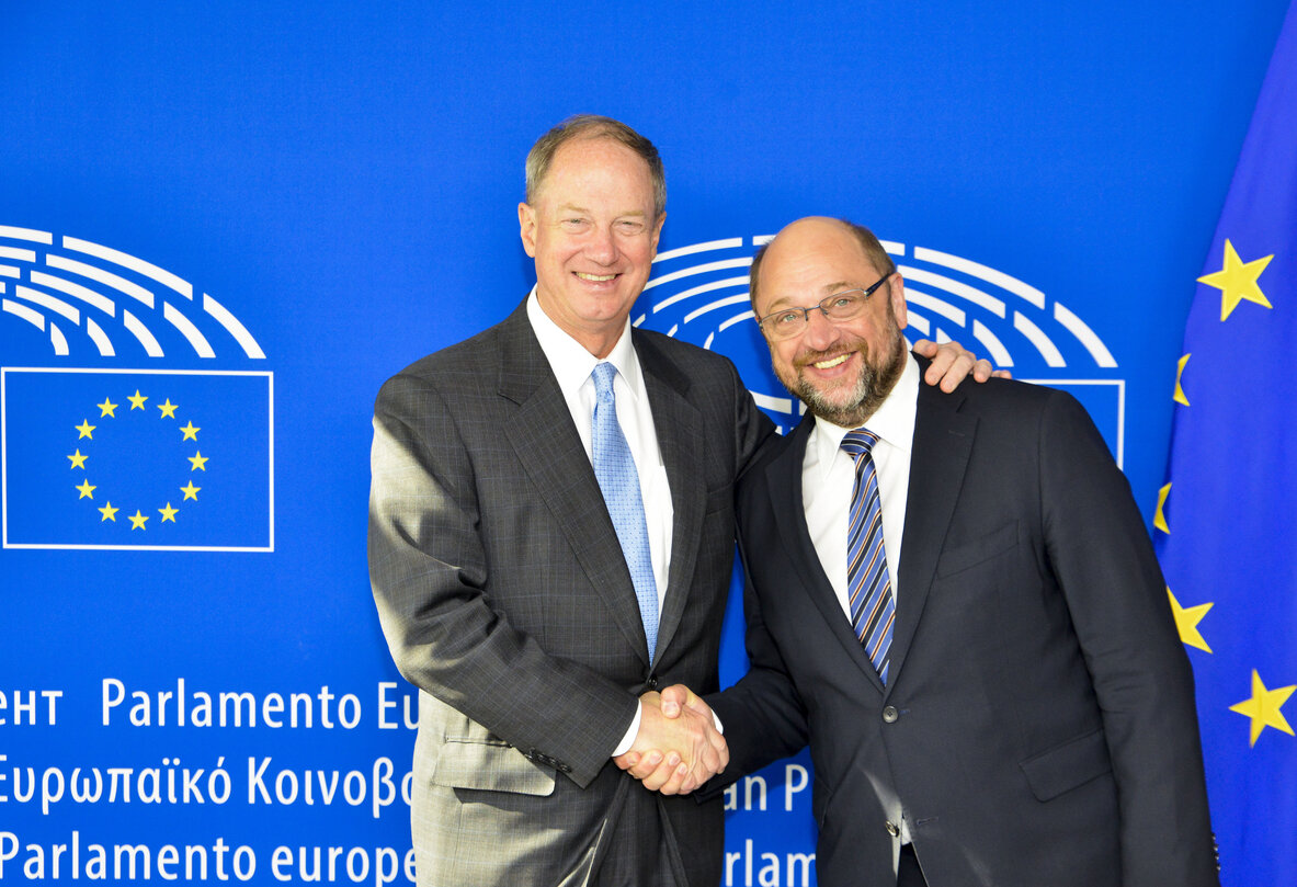 Martin SCHULZ - EP President meets with Ambassador John EMERSON, U.S. Ambassador to Germany