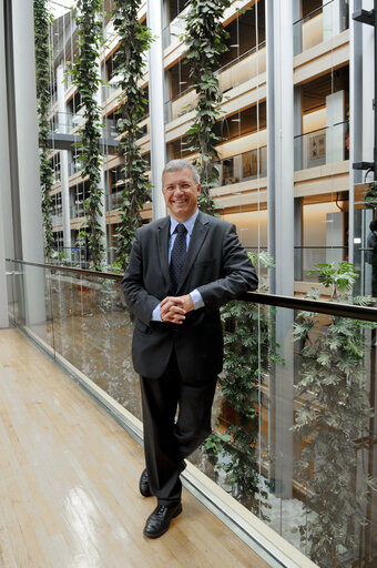 MEP Markus Ferber poses for a portrait in Strasbourg