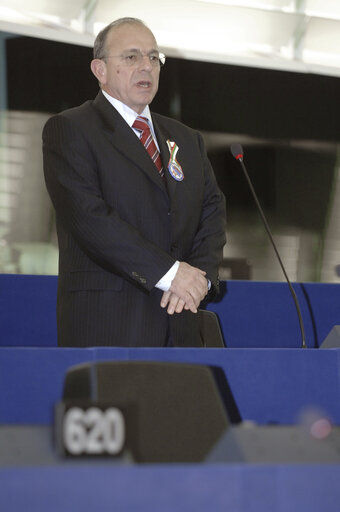 Foto 1: MEP Atanas PAPARIZOV speaks during a plenary session in Strasbourg