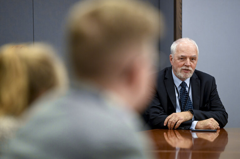 Jan OLBRYCHT meets students from Polish Wielkopolska region