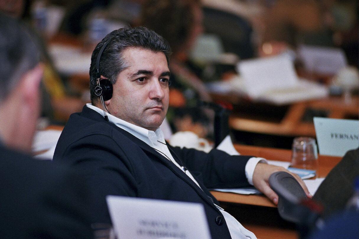 Juan Manuel FERRANDEZ LEZAUN in a meeting at the EP in Brussels