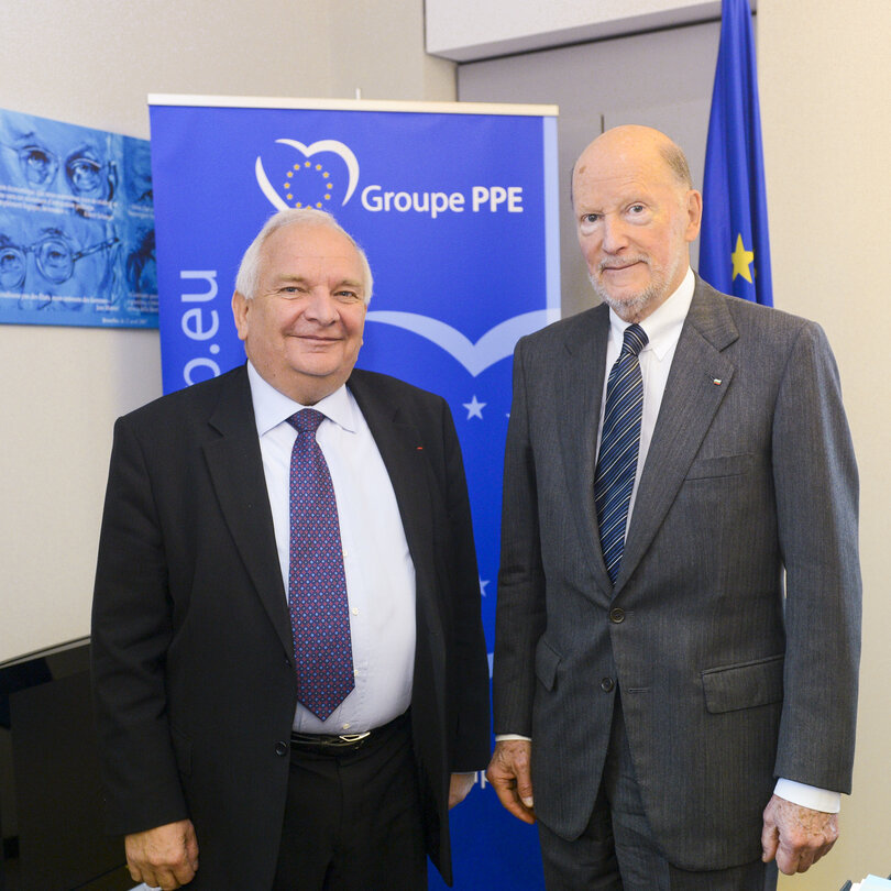 MEP Joseph DAUL meets with King SIMEON II of the Bulgaria