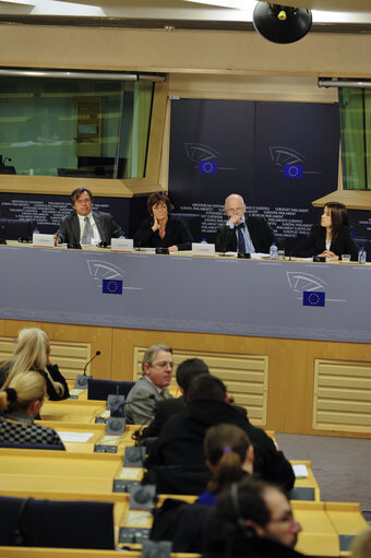 Press Conference: Conclusions of the Citizens' Agora:  Isabelle DURANT (Greens/EFA, BE), EP Vice-President Libor ROUÈEK (S&D, CS), EP Vice-President Staffan NILLSON, President of the European Economic and Social Committee