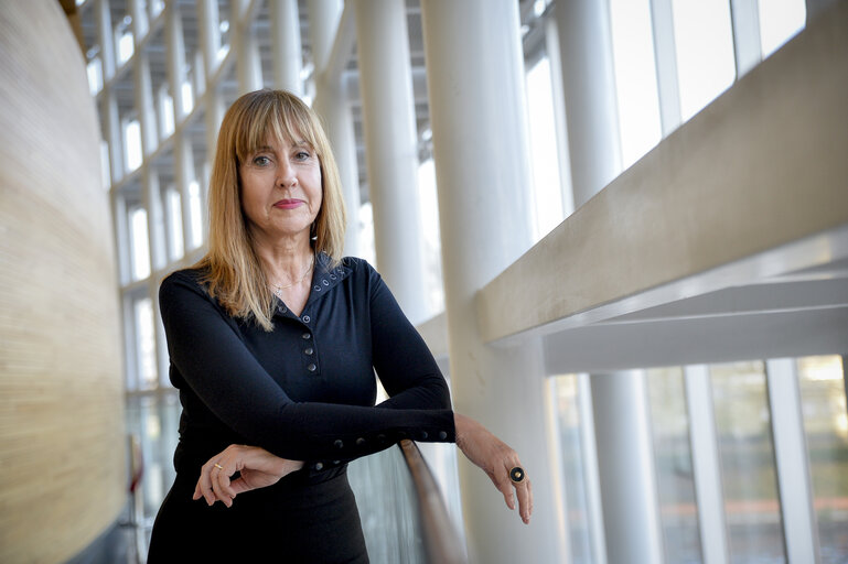 Suriet 19: Maria Teresa GIMENEZ BARBAT in the European Parliament in Strasbourg