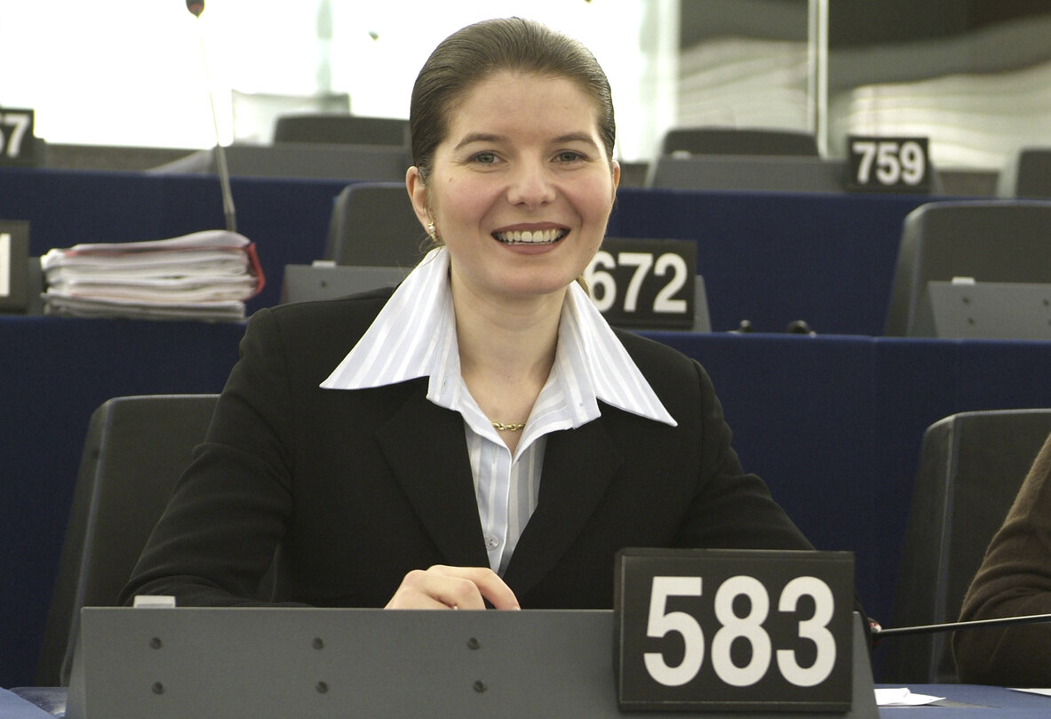 Portrait of MEP Monica Maria IACOB-RIDZI in Strasbourg