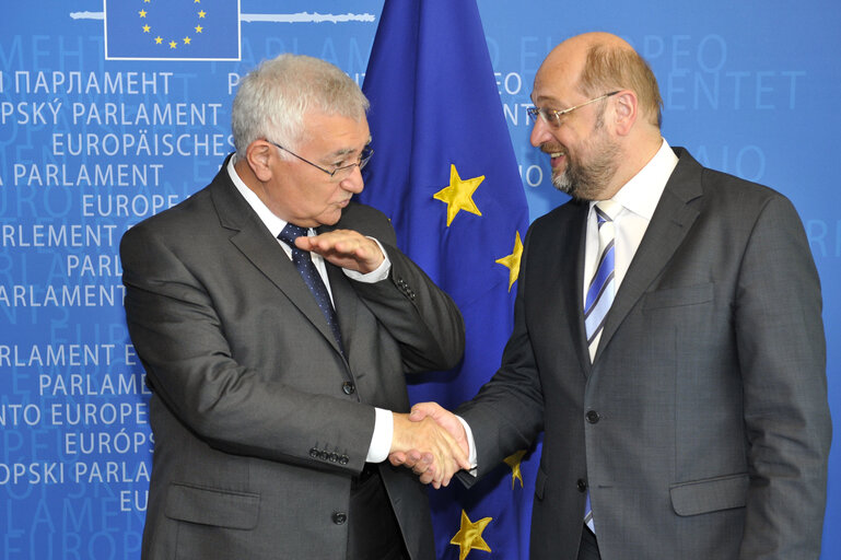 Foto 1: EP President meets European Commissioner for Health and Consumer Policy