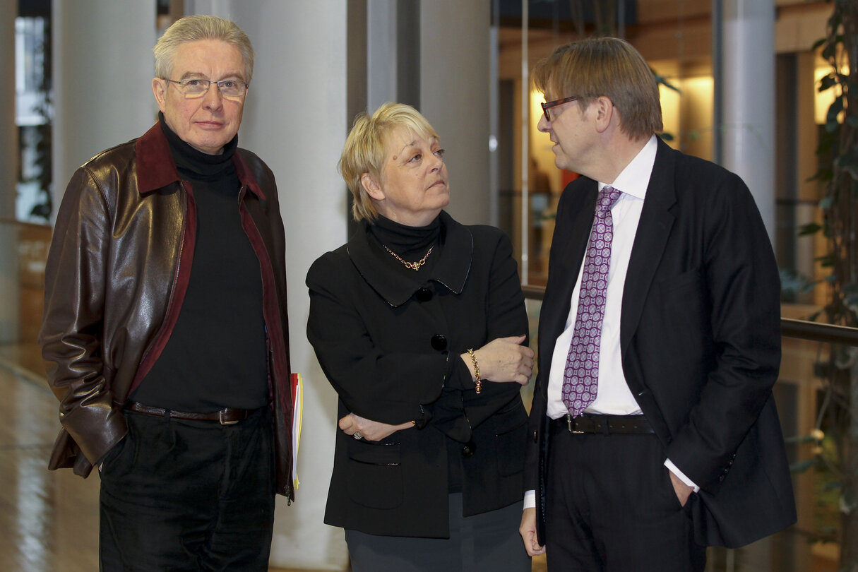 MEPs Dirk STERCKX, Annemie NEYTS, Guy VERHOFSTADT