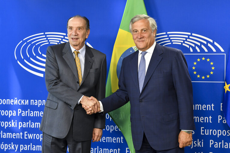 Antonio TAJANI - EP President meets with Aloysio NUNES FERREIRA, Minister of Foreign Affairs of Brazil