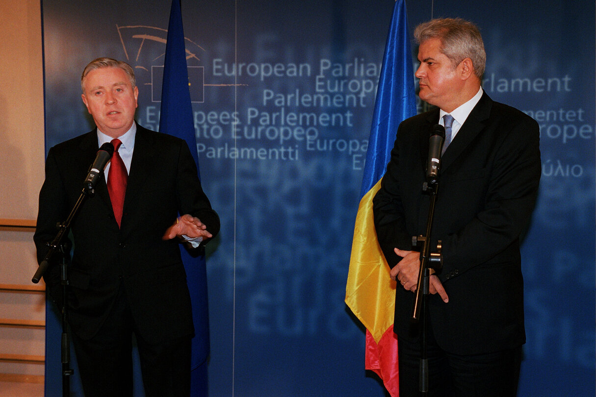 Pat COX and the Prime Minister of Romania