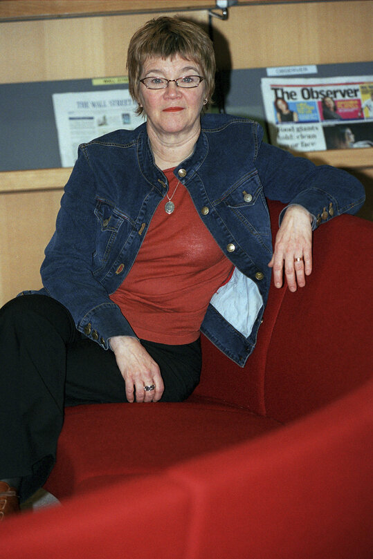 Ewa HEDKVIST PETERSEN at the EP in Brussels.