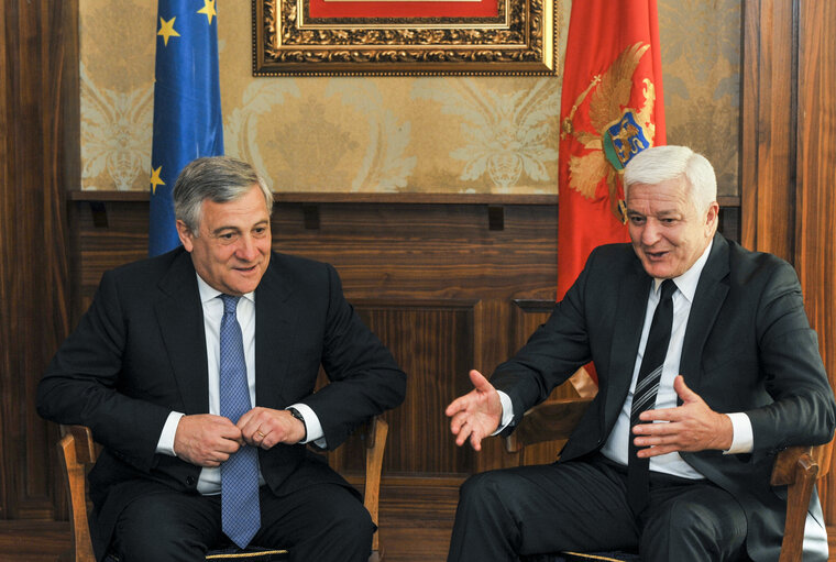 Visit of the President of the European Parliament to Montenegro - Meeting with Prime Minister of Montenegro, Mr. Dusko Markovic (Villa Gorica)