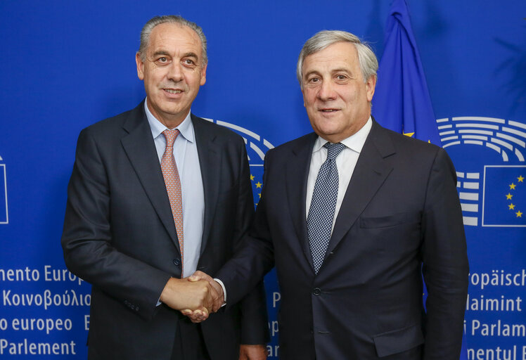 Antonio TAJANI - EP President meets with CSM delegation