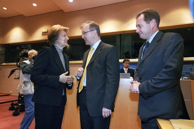 Foto 22: Hearing of European Commissioner in charge of Enlargement and European Neighbourhood Policy