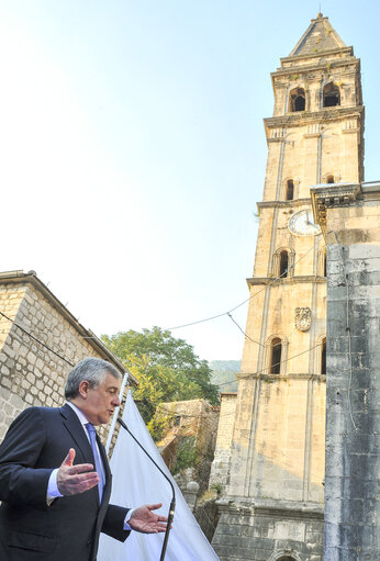 Visit of the President of the European Parliament to Montenegro - Cultural and Tourism event on the main Perast square in front of St. Nicholas Church