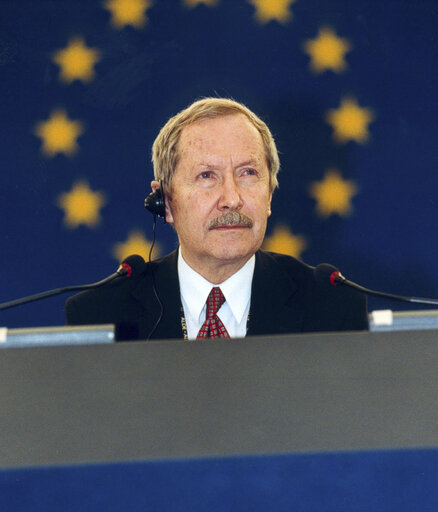 Janusz ONYSZKIEWICZ in Plenary session in Strasbourg.