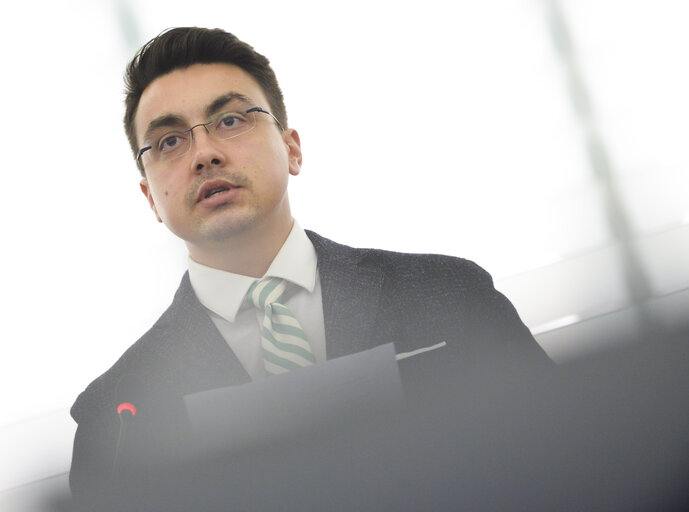 Momchil NEKOV in the hemicycle during plenary session week 27 2017 in Strasbourg