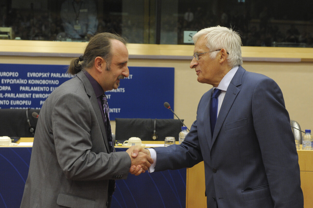 The European Parliament Journalism Prize 2010 is awarded to Polish, Hungarian and British journalists during a ceremony in Brussels