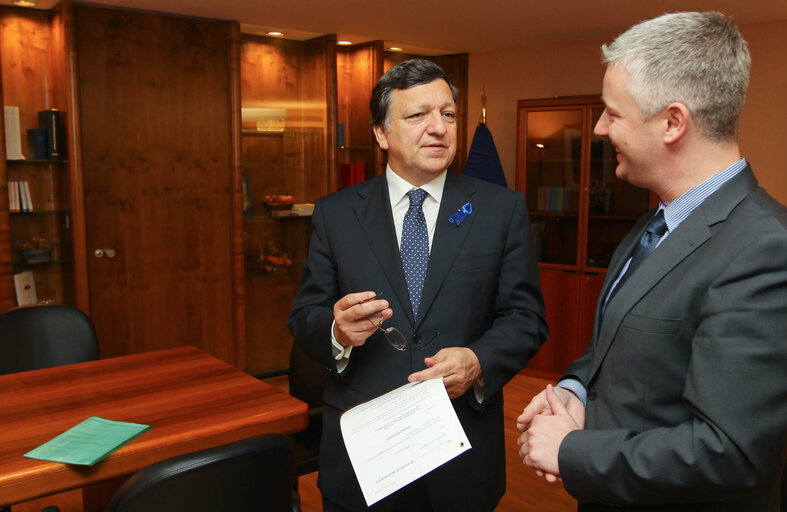 Foto 1: Commission President José Manuel Barroso and Matthias Groote