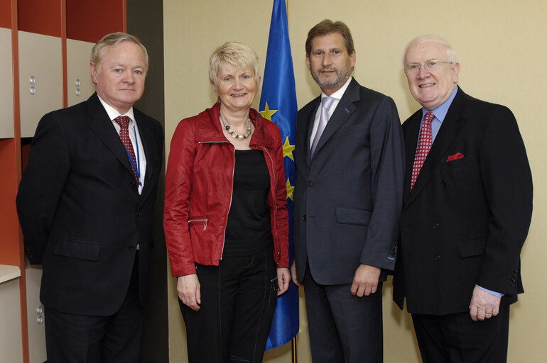 Billede 1: MEPs meeting with Commissioner HAHN