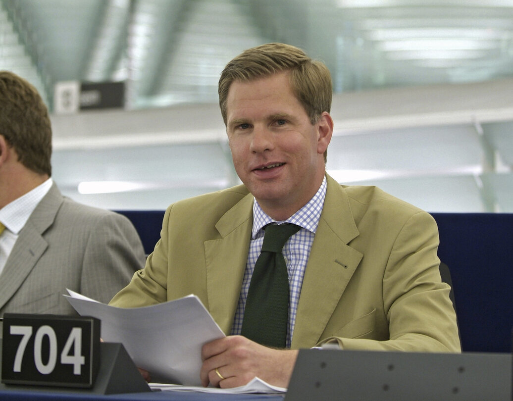 Philip CLAEYS in plenary session in Strasbourg.