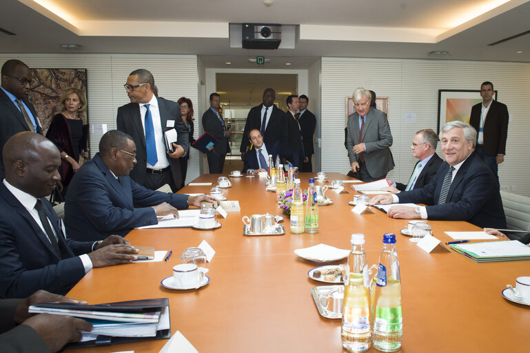 Antonio TAJANI - EP President meets with Abdoulaye Idrissa MAIGA, Prime Minister of Mali .