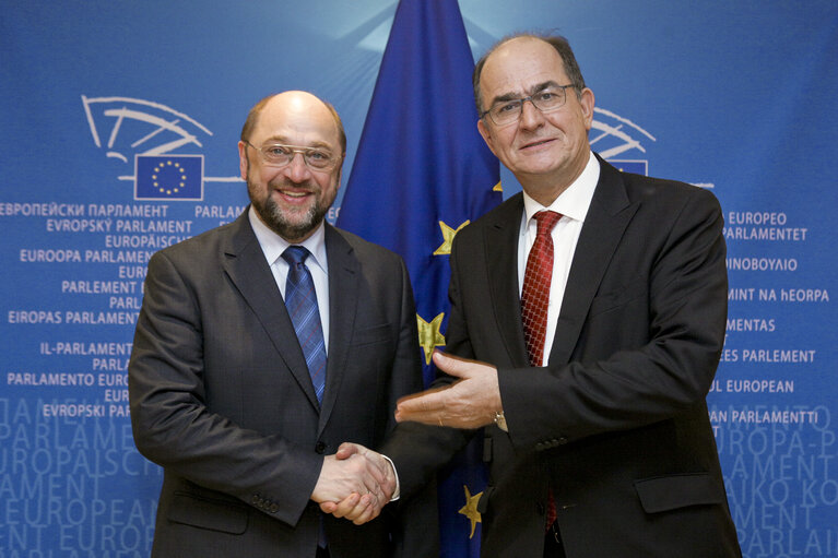 Fotografi 1: EP President meets with Vice President Georgios PAPASTAMKOS