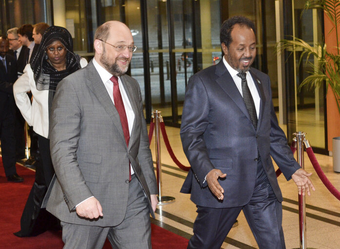 Foto 1: Official Visit of President of Somalia to the European Parliament in Brussels