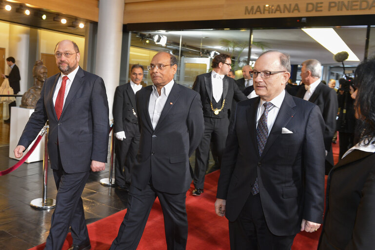 Fotografie 21: Official visit of the President of the Republic of Tunisia to the EP in Strasbourg