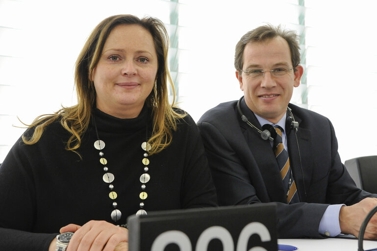 Photo 3: Mep in plenary during session week 6 2013 in Strasbourg