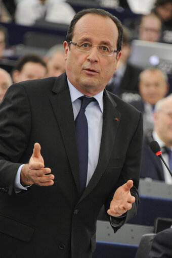 Plenary Session week 6 2013 - Statement by President of the French Republic, with debate