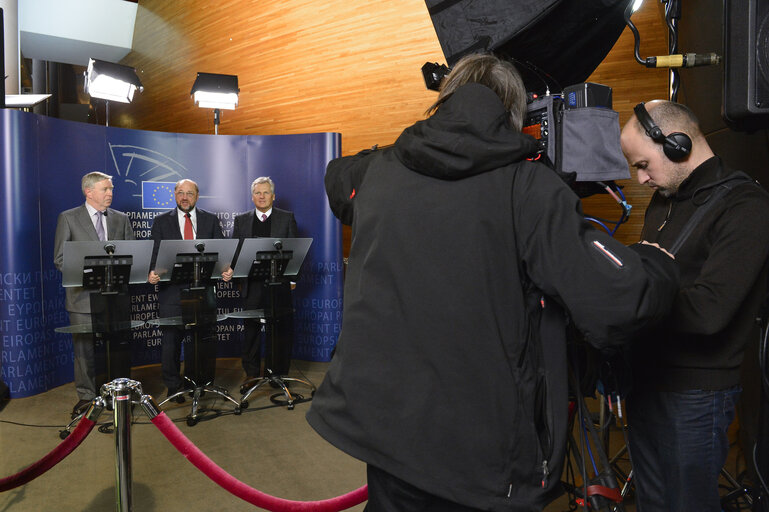 Fotografija 4: Extraordinary meeting of the Conference of Presidents on the EP mission to Ukraine - Press conference