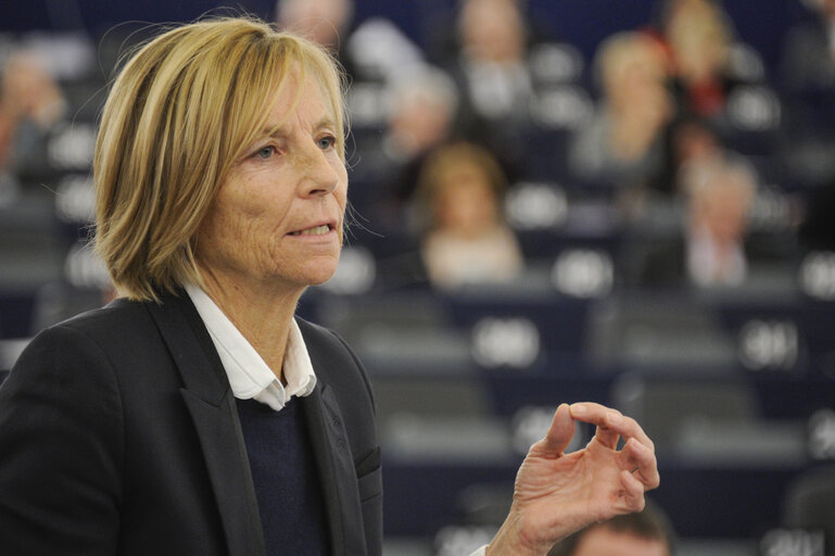 Foto 38: Plenary Session week 6 2013 - Statement by President of the French Republic, with debate