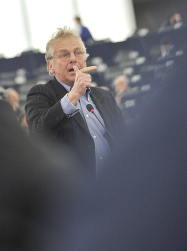 Fotografie 10: Plenary Session in Strasbourg - Week 6-2013: Statement by President of the French Republic