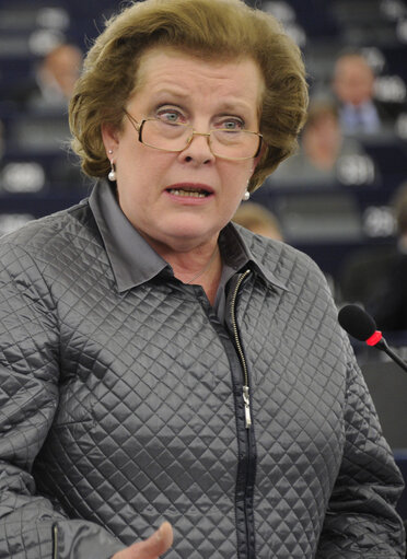 Foto 37: Plenary Session week 6 2013 - Statement by President of the French Republic, with debate