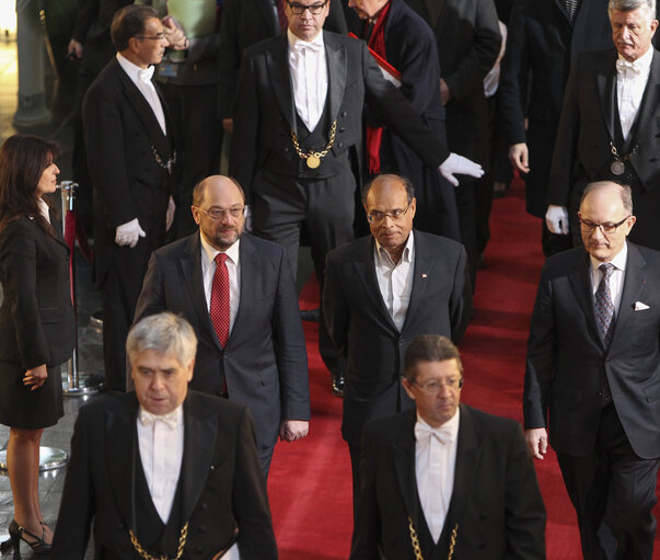 Fotografie 14: Official visit of the President of the Republic of Tunisia to the EP in Strasbourg