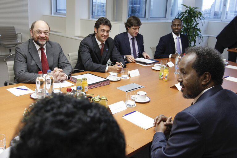 Foto 5: Martin SCHULZ EP President meets with Hassan SHEIKH MOHAMUD, President of Somalia