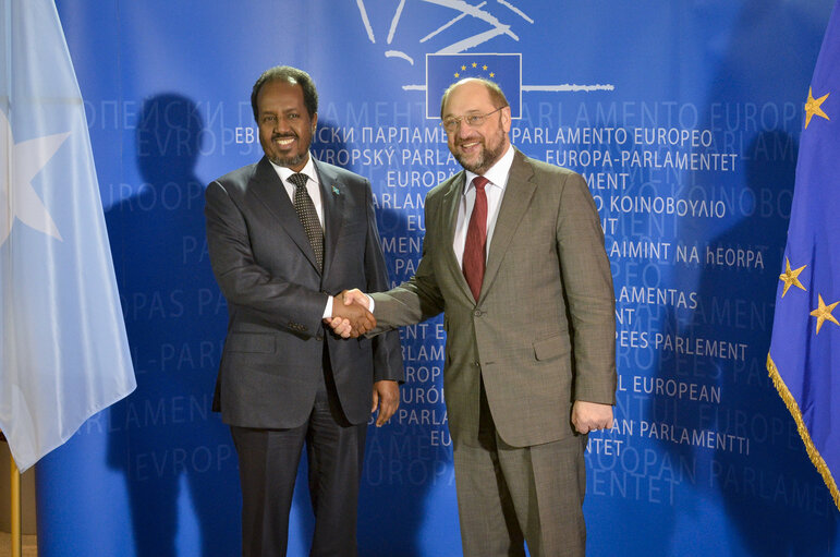 Foto 2: Official Visit of President of Somalia to the European Parliament in Brussels