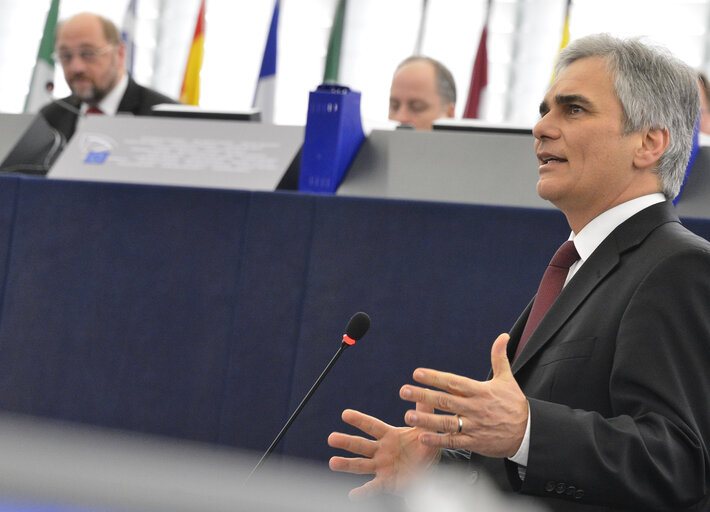 Fotó 33: Plenary Session week 03 2013-Debate on the future of the European Union - Statement by Mr Werner Faymann, Federal Chancellor of Austria