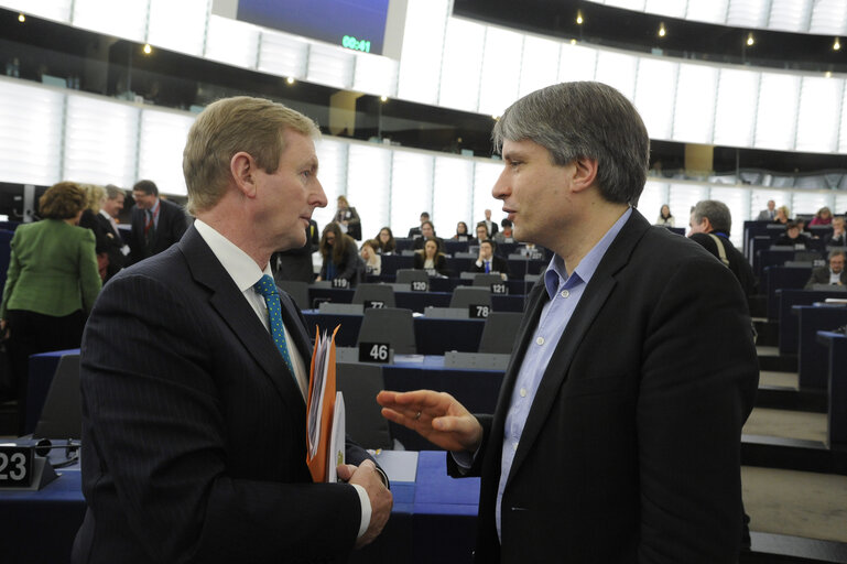 Sven GIEGOLD presents a letter to the irish presidency