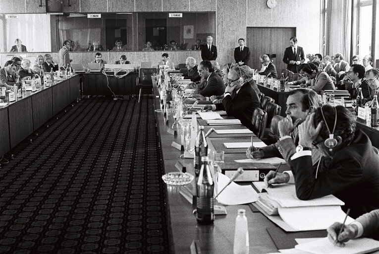 Fotografie 23: Meeting between the European Parliament, the Commission and the Council (Economic and Financial Affairs) in the first half of 1978, in Luxembourg