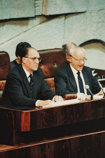 Photo 19: Visit of the EP President to Israel. Meeting with the speaker of the Knesset.