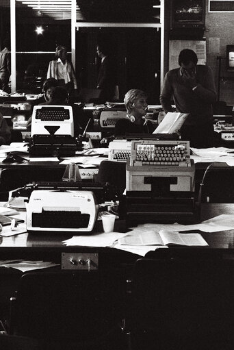 Fotografija 27: Press room of the EP in Luxembourg