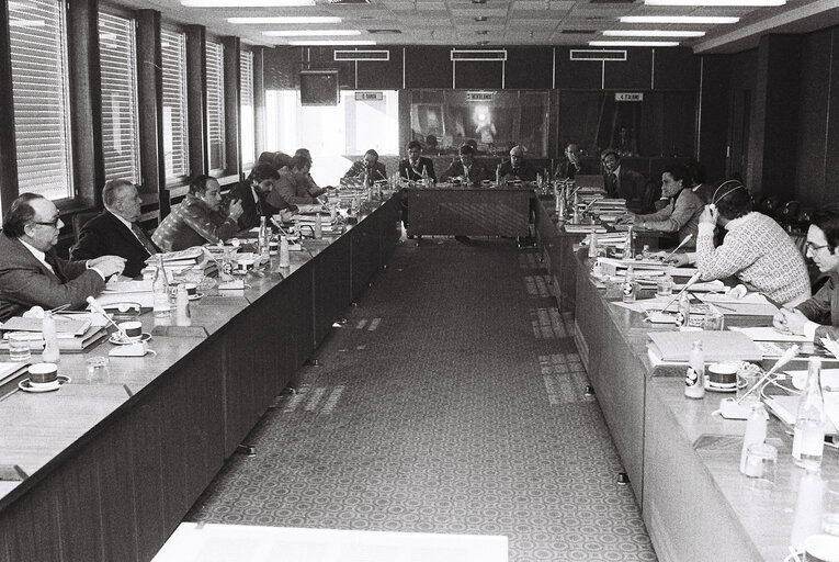 Protest of steel workers in Luxembourg