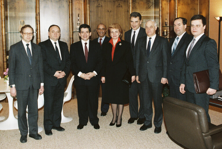 Photo 14: EP President receives a delegation from Russia.