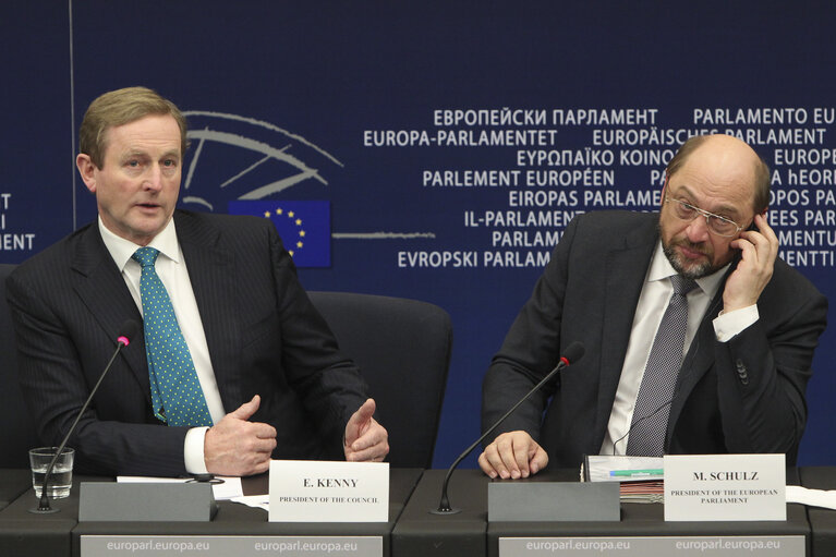 Fotografija 6: Press conference on the Irish presidency