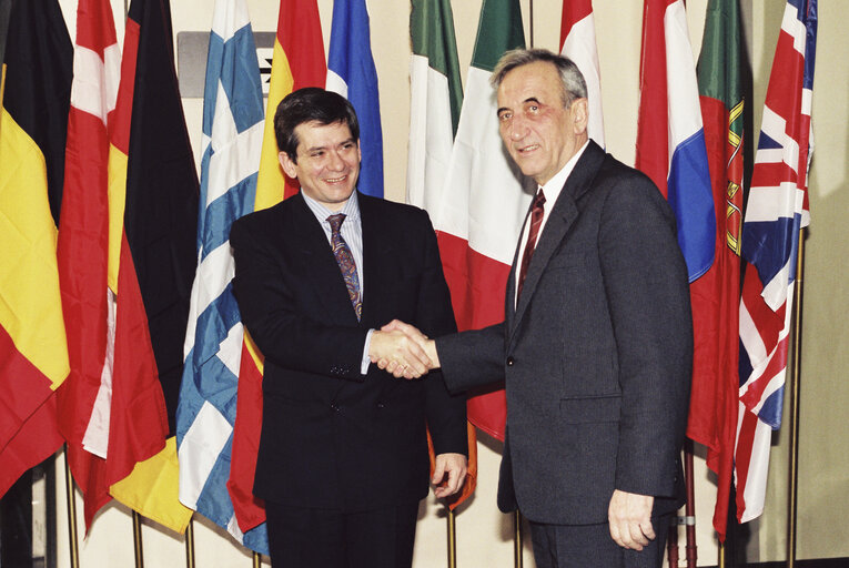 Foto 3: Visit of the Prime minister of Poland to the EP.