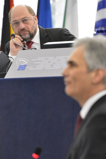 Fotó 34: Plenary Session week 03 2013-Debate on the future of the European Union - Statement by Mr Werner Faymann, Federal Chancellor of Austria