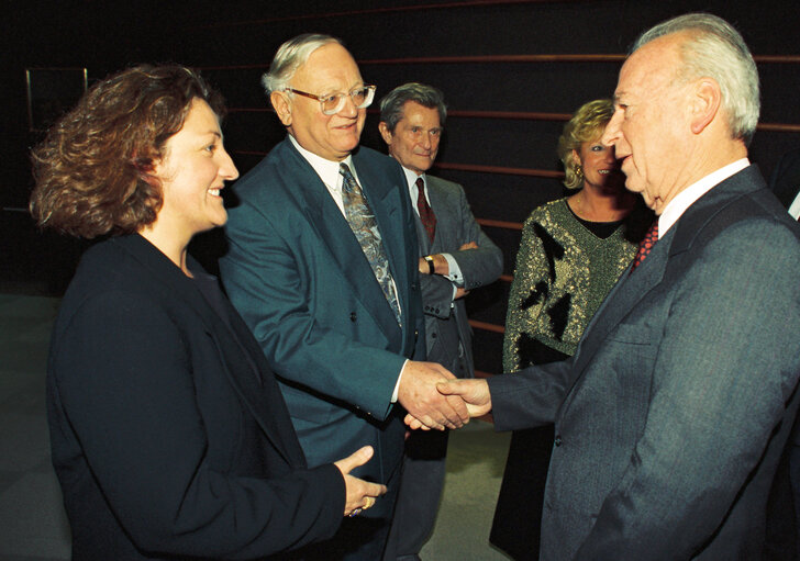 Photo 2: Official visit of Yitzhak RABIN, Prime Minister of the State of Israel