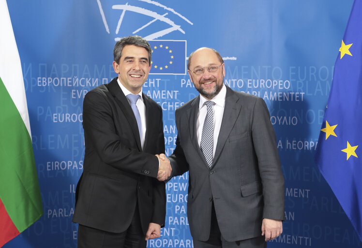 Fotografie 17: Martin SCHULZ - EP President meets with Rosen PLEVNELIEV - President of Bulgaria